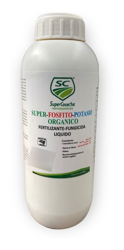 Fosfito Potasio Fungicida Fertilizante Orgánico 1 Lt