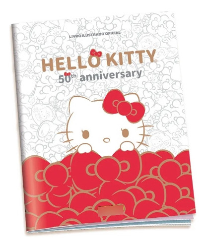 Livro Ilustrado Oficial Hello Kitty 50 Anos, Panini - Capa Mole + 10 Envelopes