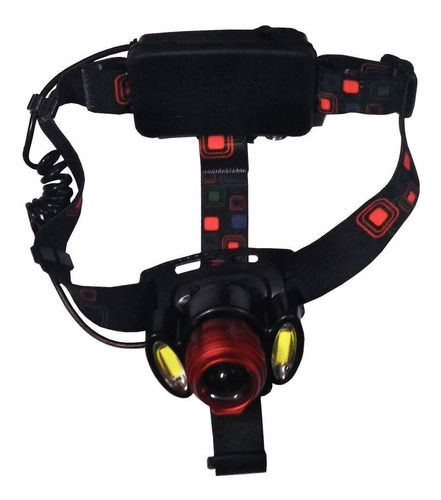 Imagen 2 de 6 de Linterna Minero Cabeza Lexus 3 Led Frontal Recargable 1800 L