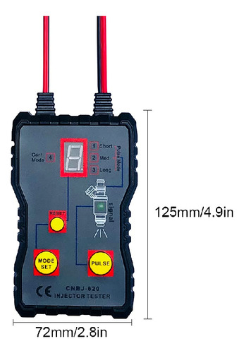 Probador De Inyector 12v Automotriz Gasolina Tester