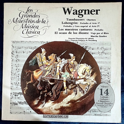 Wagnerlos Grandes Maestros De La Música Clásica Vinilo