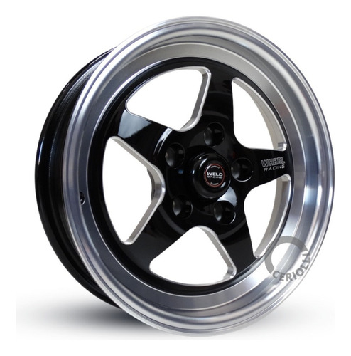 Par Roda Weld Rts 4x100/5x114 Aro 15 Kr Modelo C14 + Bicos Cor Tala 4 5x114