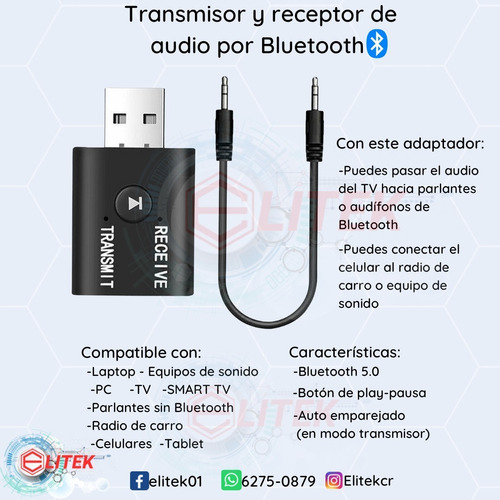 Transmisor Y Receptor De Audio Por Bluetooth.