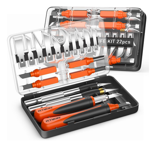 22 Cuchillos Exacto, Cuchillo De Manualidades Con Cuchillas