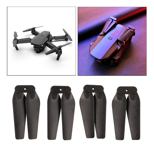 A 2x2 Pares De Cuchillas De Hélice For E88 Pro Mini Drone Rc