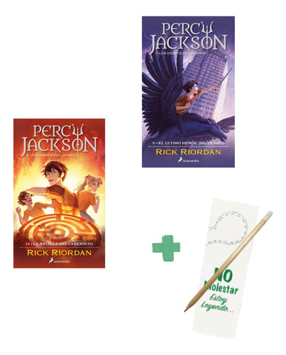 Percy Jackson 4 Y 5 - Rick Riordan - Salamandra - 2 Libros