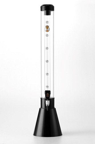 Dispensador Para Cerveza Tall Black Conic Tubo Y Led