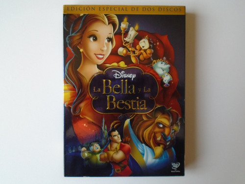 La Bella Y La Bestia 2 Dvds Slip Cover Walt Disney