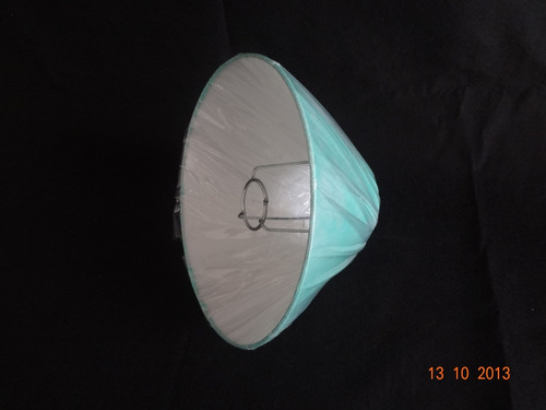 Kit 6 Pç De Cúpula Para Abajur -pedestal Ou Cabeceira Azul
