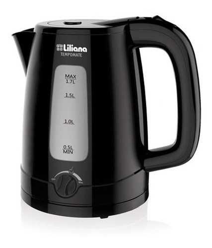 Imagen 1 de 1 de Pava eléctrica Liliana AP975 Tempomate negra 220V - 240V 1.7L
