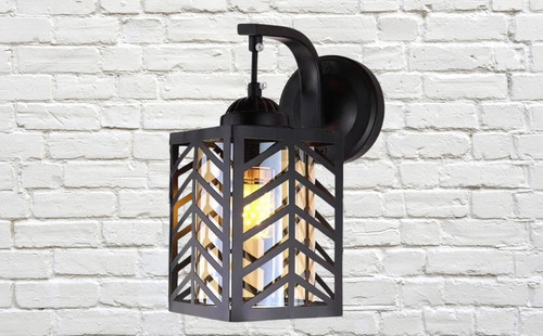 Lampara Techo Pared Jaula Hexagonal Moderna Hogar Lau