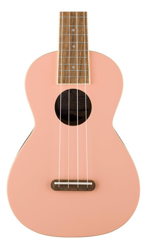 Ukulele De Concierto De Fender Monterey Belly Pink Bundle Y