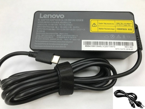 Cargador Original Lenovo 20v 3.25a 65w Usb Type-c