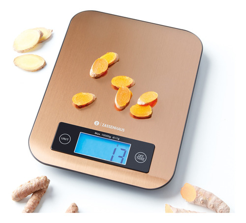 Bascula De Cocina Digital Frieling Pure Zassenhaus Cobre 10k Capacidad Máxima 10 Kg