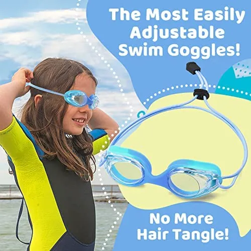 Gafas De Natación Para Niños Vvinca Con Correa Elástica Sin