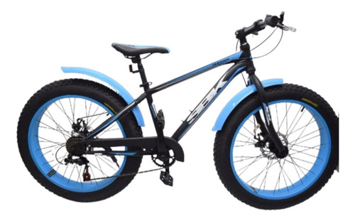 Imagen 3 de 6 de Bici Fat Hunter Rod 20 Ruedas Anchas Sbk Patona 7 V Shimano