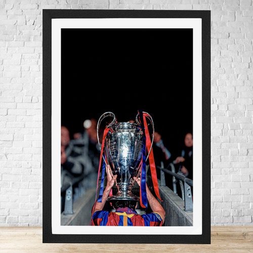 Cuadro Trofeo Campeón 30x40 Cm Con Vidrio, Colgable C328 Negro Moderno