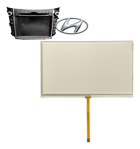 Touch Screen 7 Pol Hyundai I30 Tela Toque Central Multimídia