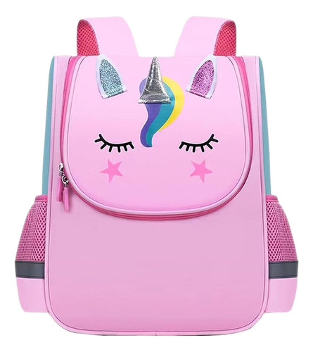 Mochila Unicornio Escolar Impermeable Jardín Primaria 