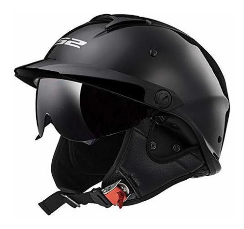 Casco Medio Casco De Motocicleta Ls2 Helmets Rebellion (negr