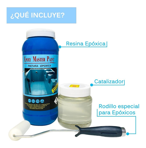 Imagen 5 de 10 de Pintura Para Alberca 1kg Larga Durabilidad