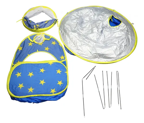 Tienda De Campaña 3 En 1 Para Niños Con Túnel Y Piscina De Bolas – Juego Plegable De Exploración Para Casa O Jardín – Regalo De Cumpleaños Original