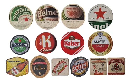 comprar Coleção 16 Bolacha Chopp Porta Copo Cerveja Nacionais Kit1