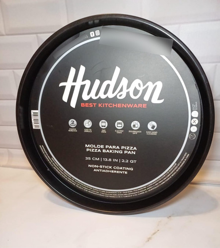 Batería Hudson Teflón Ollas Juego Cocina Pizzera Utensilios