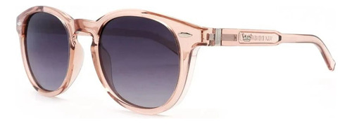 Anteojos Lentes Sol Vulk Cinema Redondo Negro Rosa Claro L.pink/g.grey Pol Nude