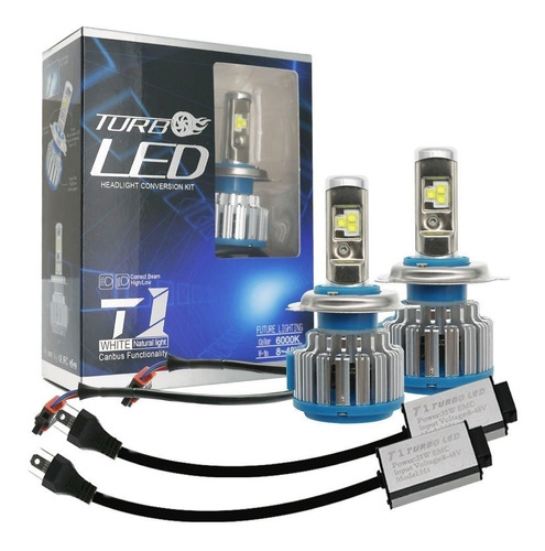 Par Kit Ampolletas Turbo Led H4 Chip No Error Canbus+ Regalo