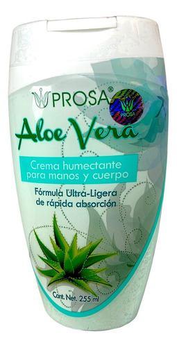 Crema De Sábila Aloe Vera Vitamina E Manos Cuerpo 255ml