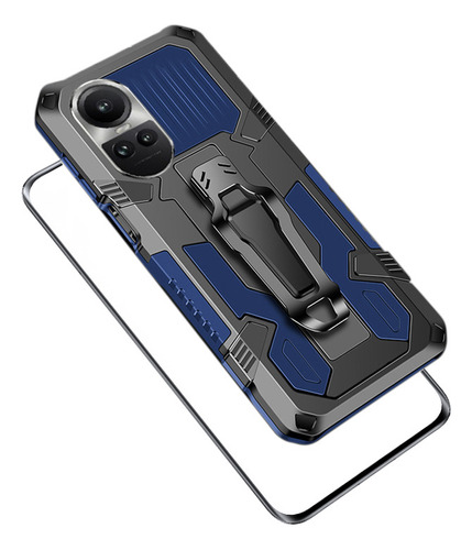 Funda Para Oppo Reno 10 Pro Duro Metal Tener Vidrio Membrana