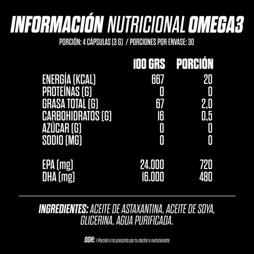 Omega 3 Vegano 120 Capsulas - Gohard