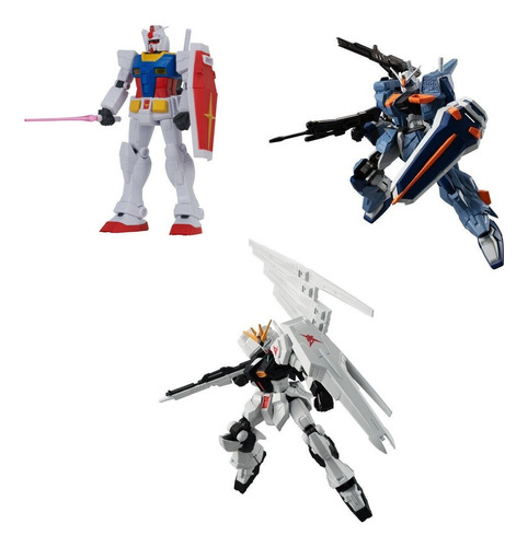 Set 3 Figuras Mobile Suit Gundam - Bandai Originales