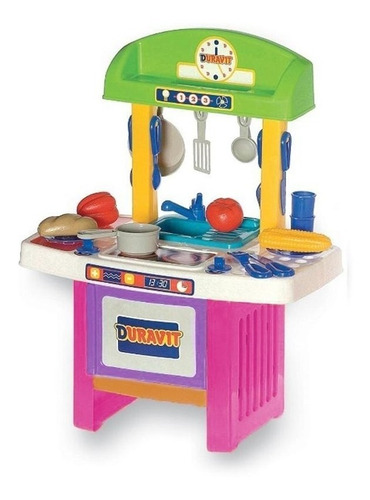 Duravit - Cocina Infantil Con Juego De Vajilla Y Te 33 Pieza