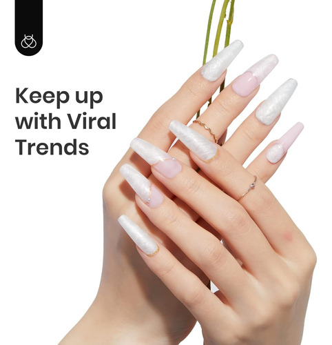 Beetles Gel Esmalte De Uñas 15 Ml 0.5 Ooz Pearl White Pearle