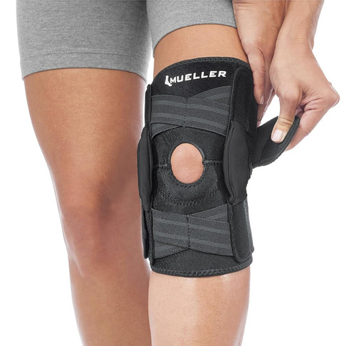 Rodillera Mueller Autoajustable Con Bisagras Para Aliviar El