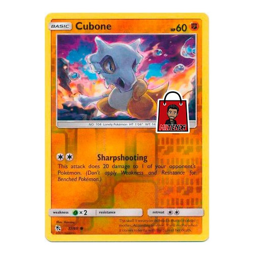 Carta Pokemon Tcg Cubone Reverse Holo Foil - Miltienda