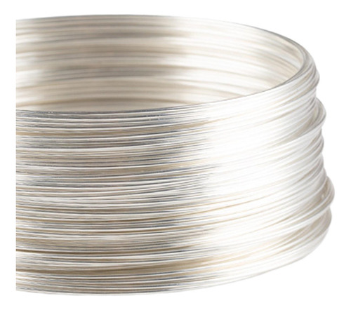50 Bucles De Alambre De Joyería Para Hacer Joyas, Plata
