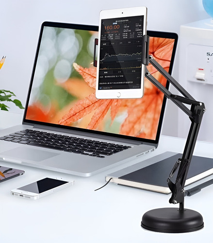 Soporte Atril Plegable Brazo Celular Tablet Con Base Mesa