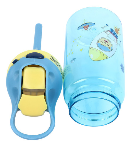 Taza Agua Azul Claro Para Niños 480 Ml Para Viajes Escolares