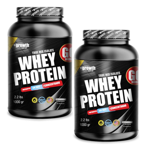 2 Whey Protein Proteina Mix Isolada Conc Mix Isolate Growth