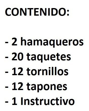 Imagen 6 de 10 de Hamaqueros Express-instalación Sin Romper Pared-para Hamacas