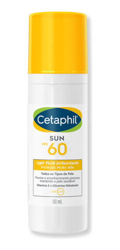 Portetor Solar Antioxidant Cetaphil Sun  Sem Cor Fps 60 50ml