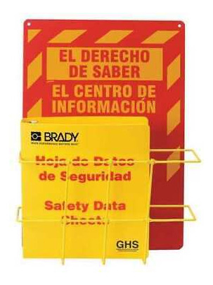 Brady 121371 Information Center,right To Know Sds Zrw