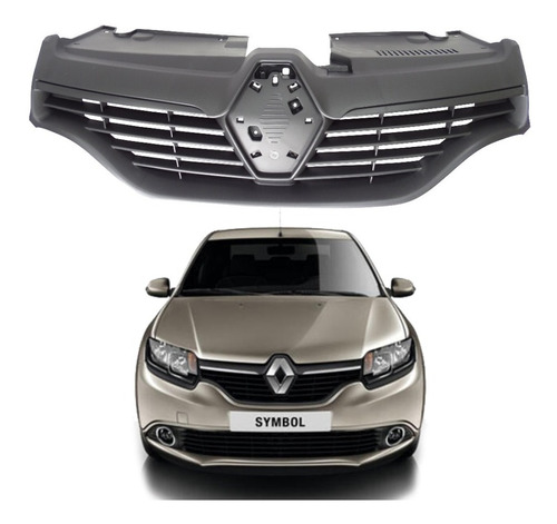 Máscara Frontal Renault Symbol 2014-2017 (sin Logo)