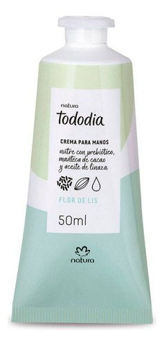  Natura Tododía Crema Hidratante Para Manos Flor De Lis 50ml