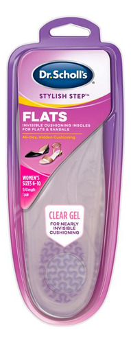 Palmilha de Gel Dr. Scholls For Her Flats Transparente 1 par