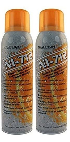 Ni-712 Olor Eliminador, Color Naranja Aerosol Continuo, 2 Un