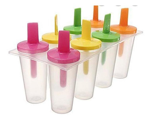 Imagen 3 de 3 de Molde Paletas Helados Contra Derrame Goteo Reutilizable